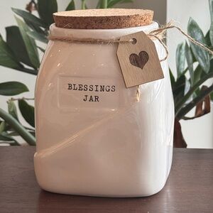 Home decor - blessings jar - complete with blessings cards + blanks